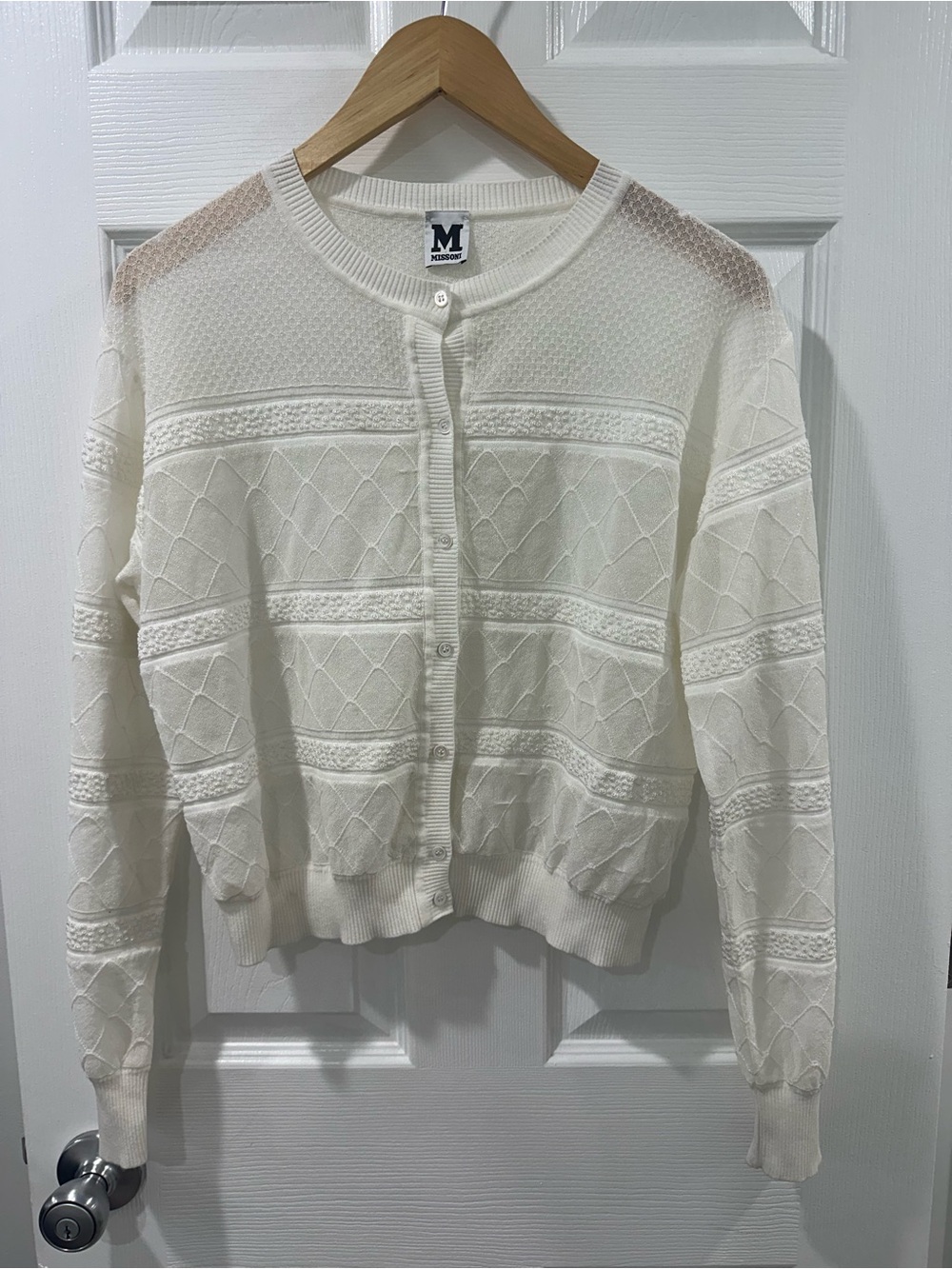 Missoni white Knit Button-Front Cardigan